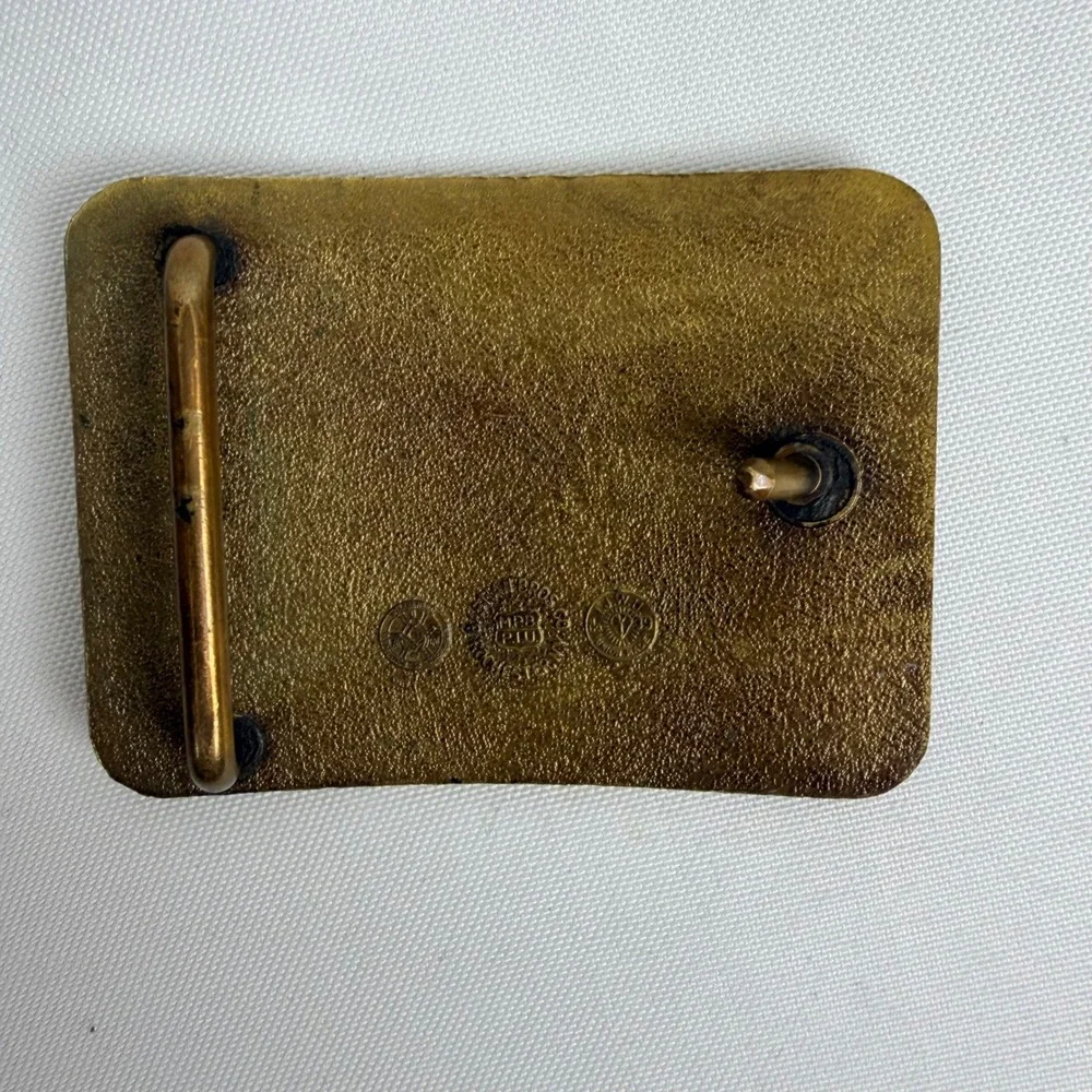 Vintage Brotherhood Maintenance‎ Way Employes BMWE Brass Belt Buckle Union Made